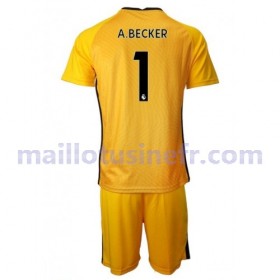 Maillot de Foot Liverpool Alisson Becker 1 Extérieur Gardien 2020-21 - Enfant